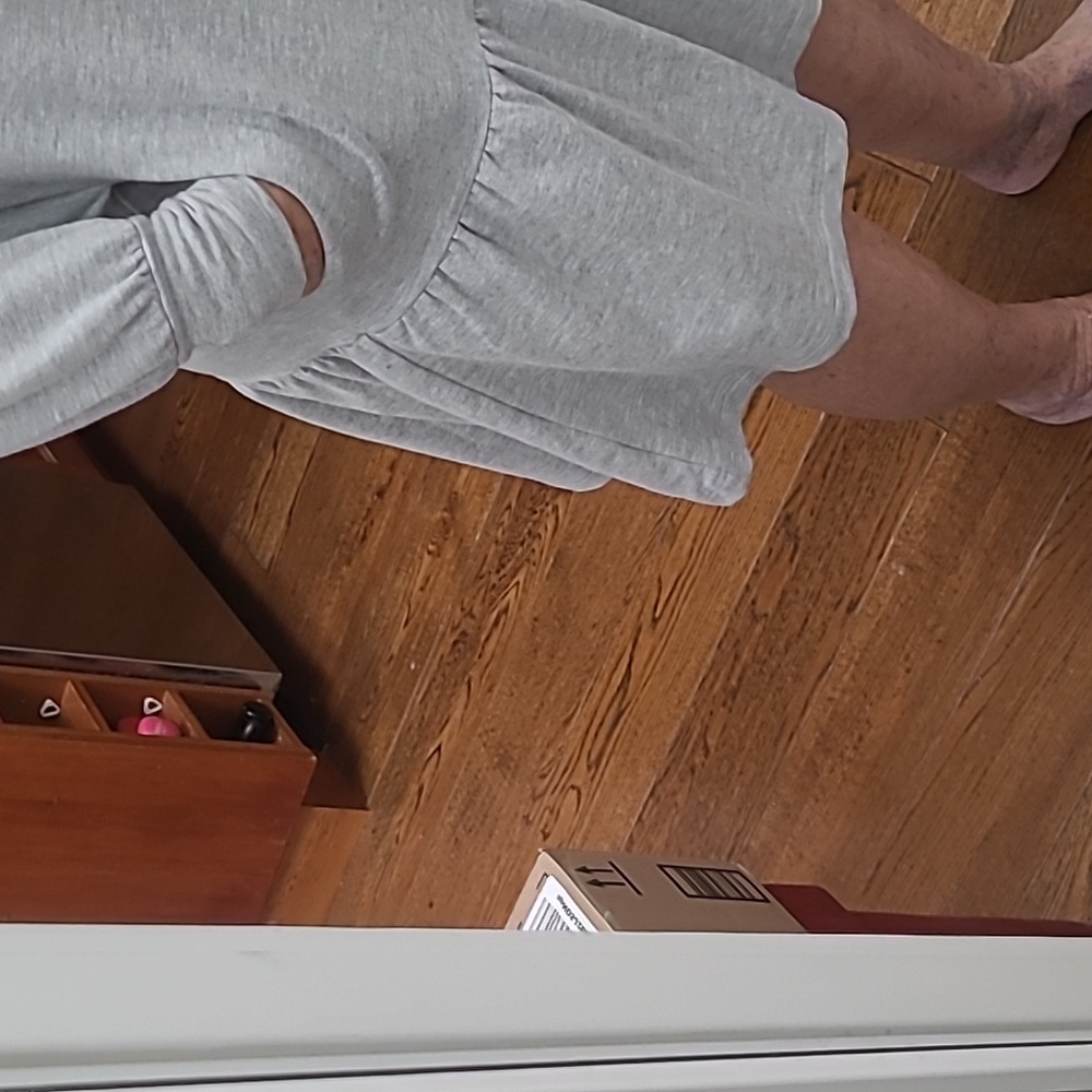 Smash + Tess Light Gray Long Sleeve Dress - Picture 3 of 5